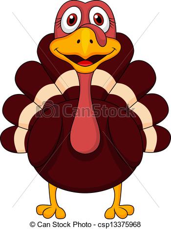 350x470 Cute Turkey Clipart Vector Illustration Of Cute Turkey Cartoon