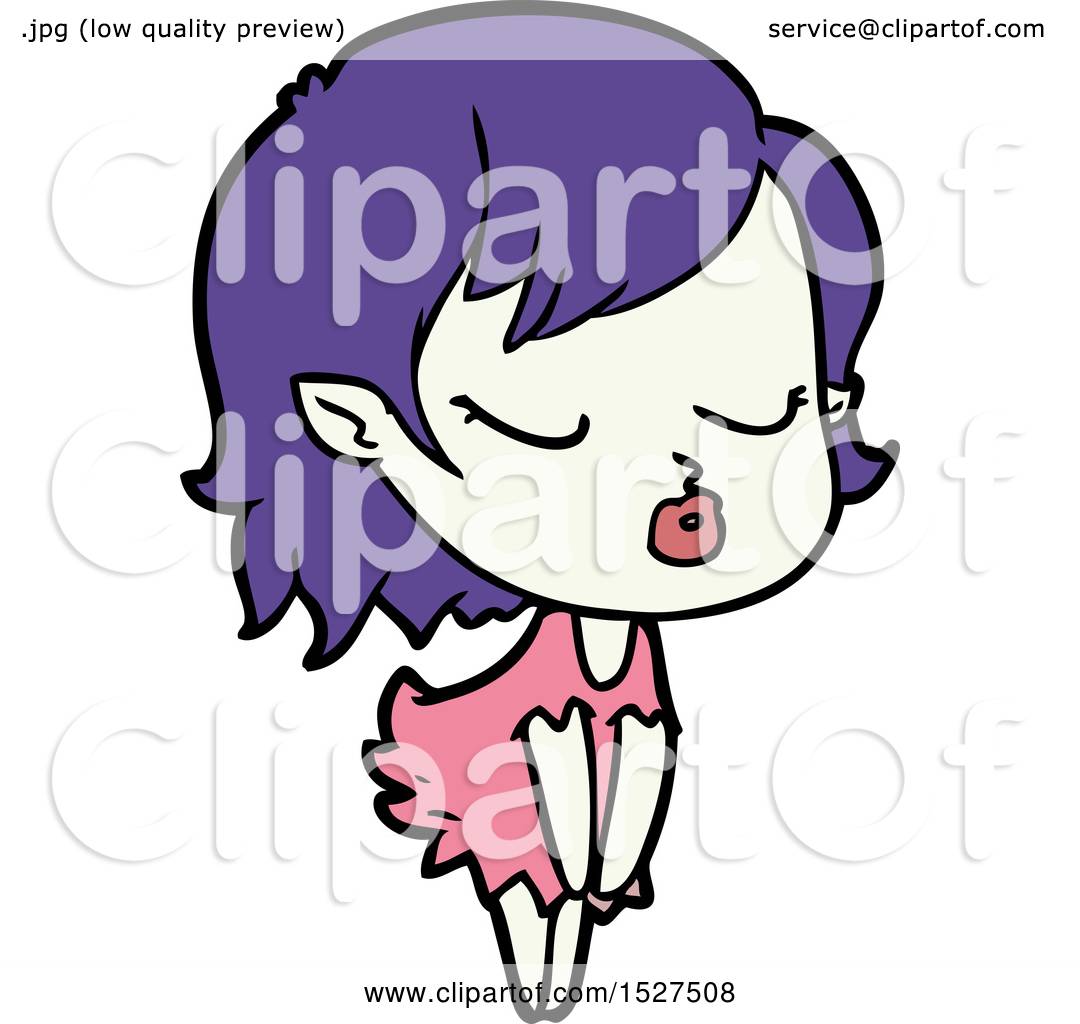 1080x1024 Cute Cartoon Vampire Girl By Lineartestpilot