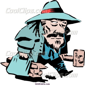 300x298 Cartoon Vampire Hunter Vector Clip Art