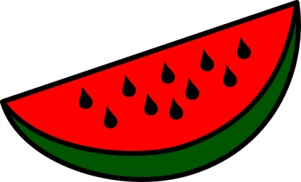 425x257 Free Download Of Watermelon Melon Outline Clip Art Vector Graphic