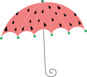 298x264 Watermelon Umbrella Clip Art