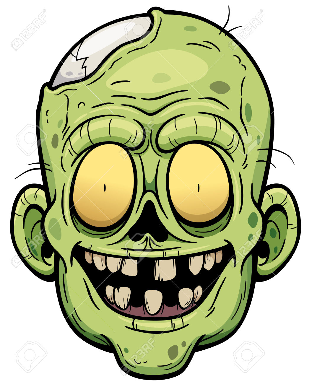 1056x1300 Zombie Clipart Zombie Face