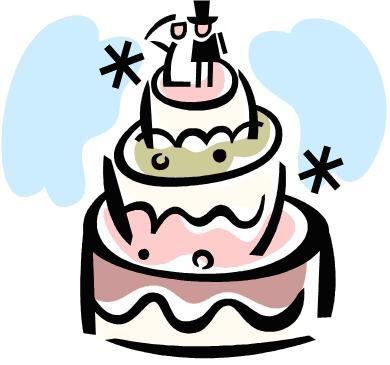 390x365 Clip Art Wedding Cake Free Best Clipart 28085 Clipartion Com