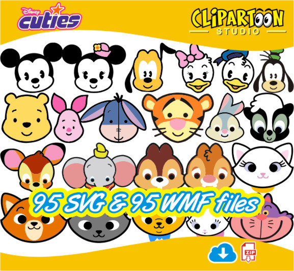 577x533 Clipartoon 95 Disney Cuties Svg E Wmf Formats Instant