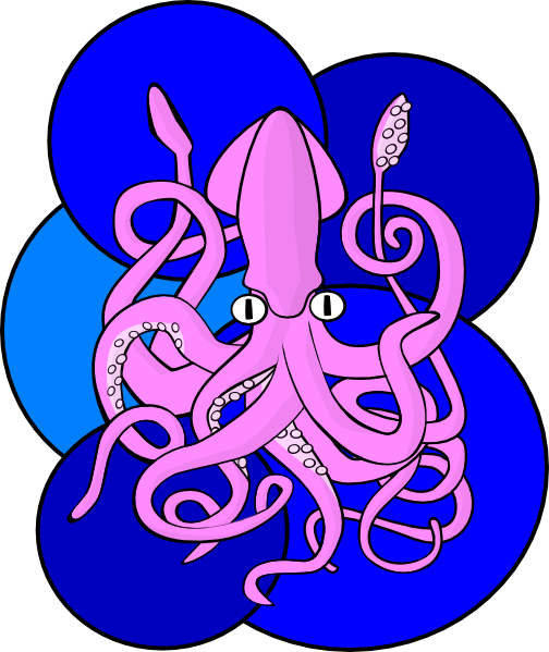 504x599 Giant Squid Clip Art