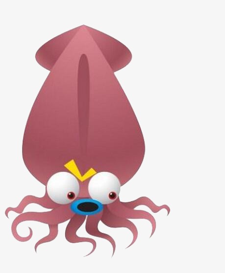 459x558 Cuttlefish, Creative, Cartoon, Hand Painted Png Image And Clipart