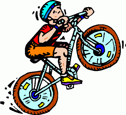 490x448 Mountain Cycling Clipart