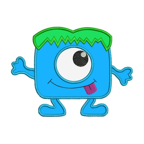 570x570 Cute Little Halloween Monster Cyclops Ii Applique Machine