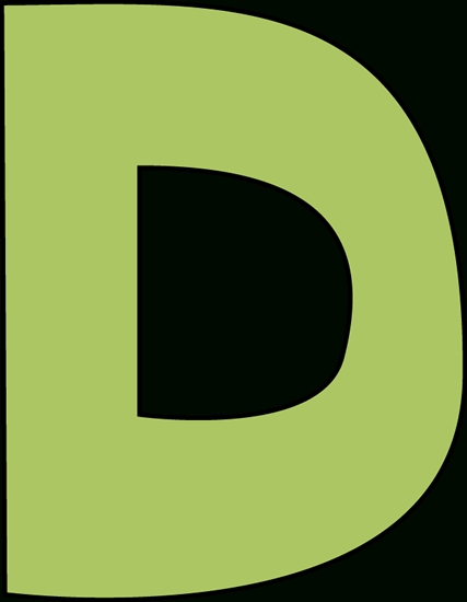 427x550 Letter D Clipart