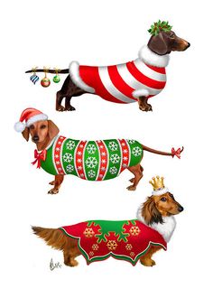 236x330 Dachshund Christmas Clip Art Clipart