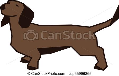 450x290 Dachshund Dog Vector Illustration Clip Art Vector