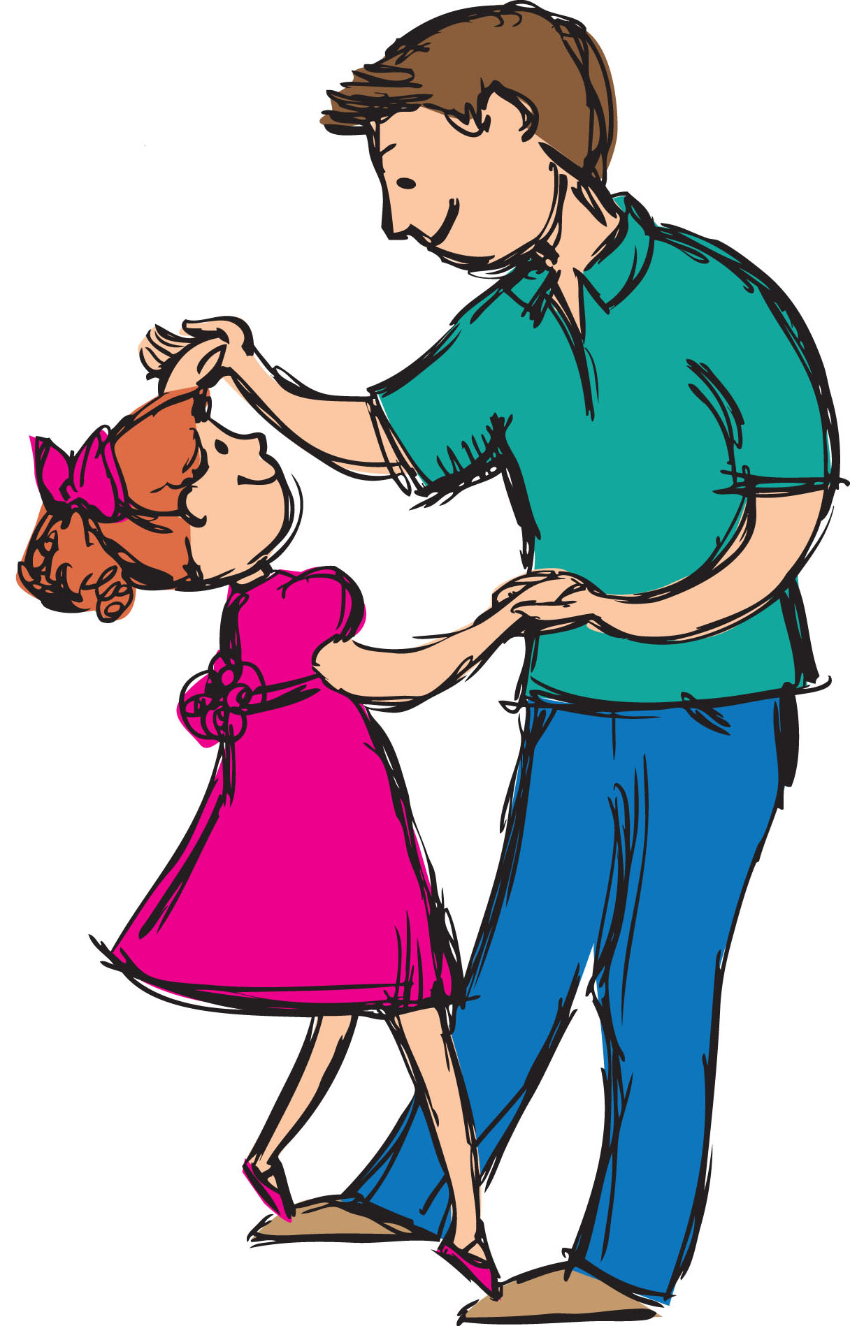 1216x1898 Pictures Clip Art Daddy Daughter,