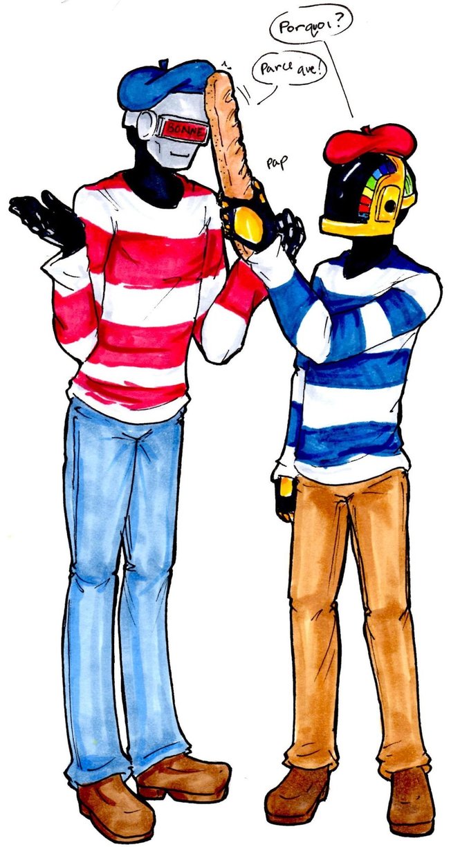 652x1225 Daft Punk So French By Orangespeck