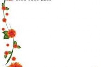 343x228 Flower Border Design Clipart