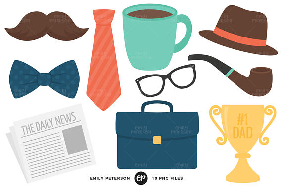 570x379 Father's Day Clip Art Tie Clipart Mustache Clip Art