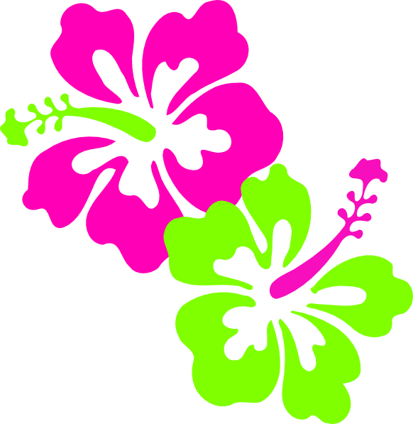 582x597 Collection Of Pink And Green Flower Clipart High Quality