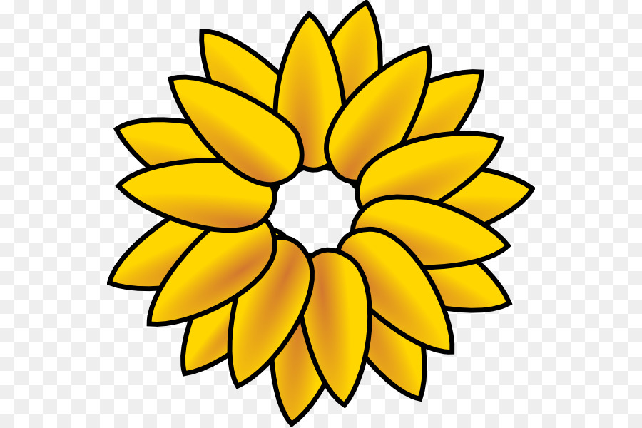 900x600 Common Sunflower Clip Art