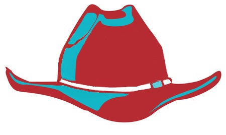 450x268 Blue Cowboy Hat Clipart