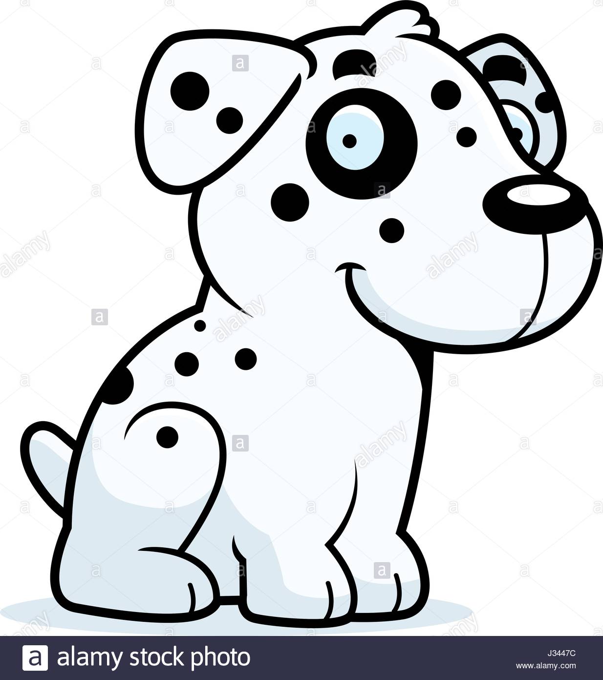 1234x1390 A Cartoon Illustration Of A Dalmatian Sitting Stock Vector Art