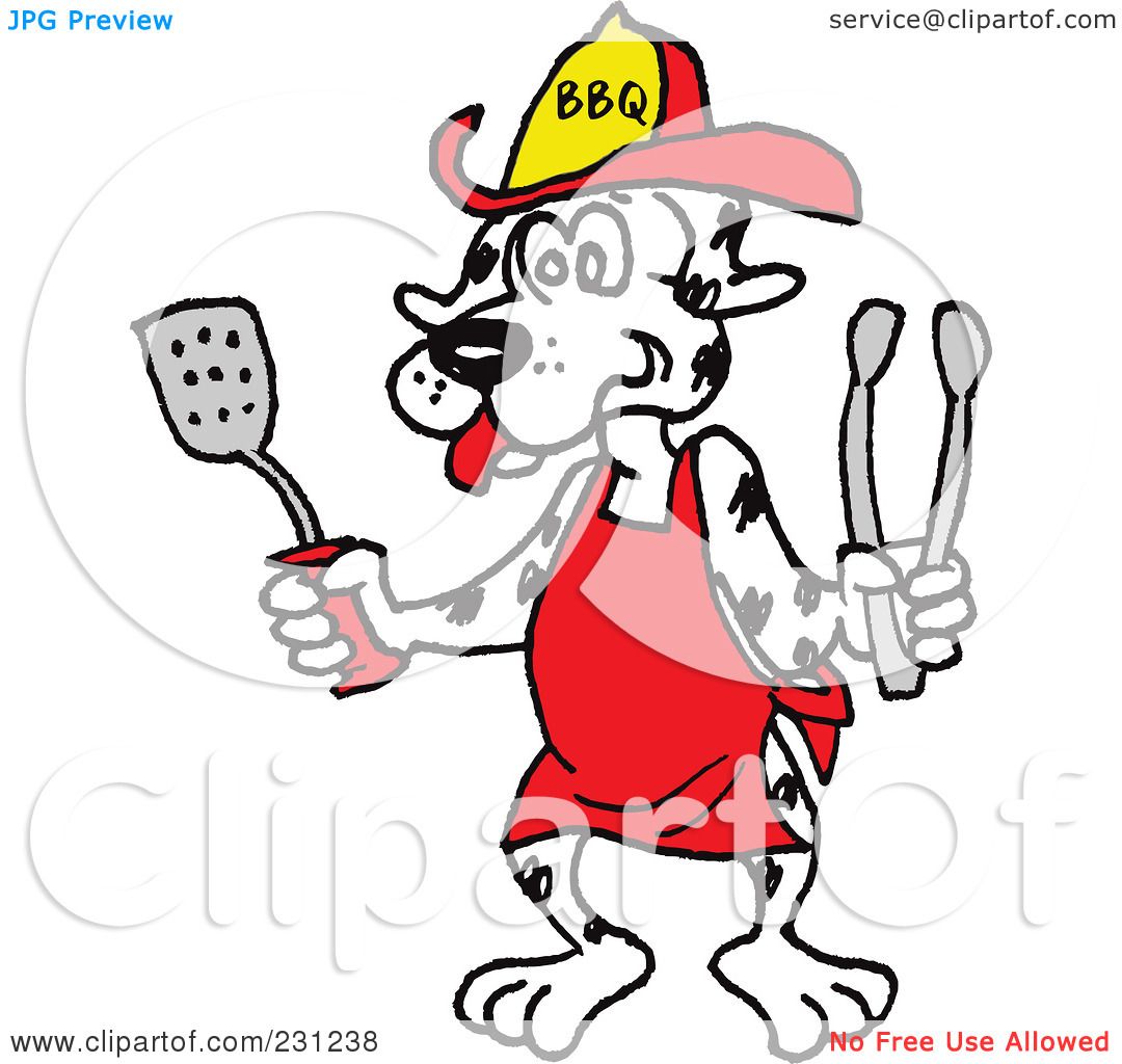 1080x1024 Royalty Free (Rf) Clipart Illustration Of A Dalmatian Dog Wearing