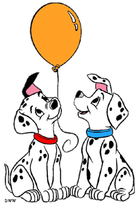 272x405 Puppies ~ 101 Dalmations, 1961 Clip Art Colored 2