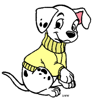 304x326 101 Dalmatians Puppies Clip Art 3 Disney Clip Art Galore