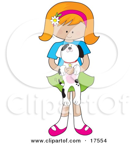 450x470 Cartoon Of A Puppy Couple Smooching Under A Red Heart