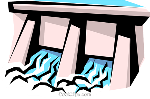 480x319 Dam Royalty Free Vector Clip Art Illustration Envi0140