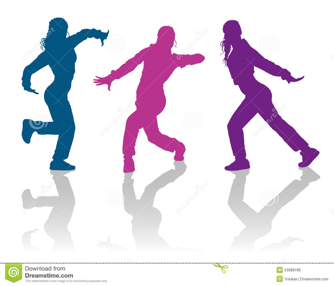 1300x1114 Silhouettes Of Hip Hop Dancers Royalty Free Vector Clip Art Image