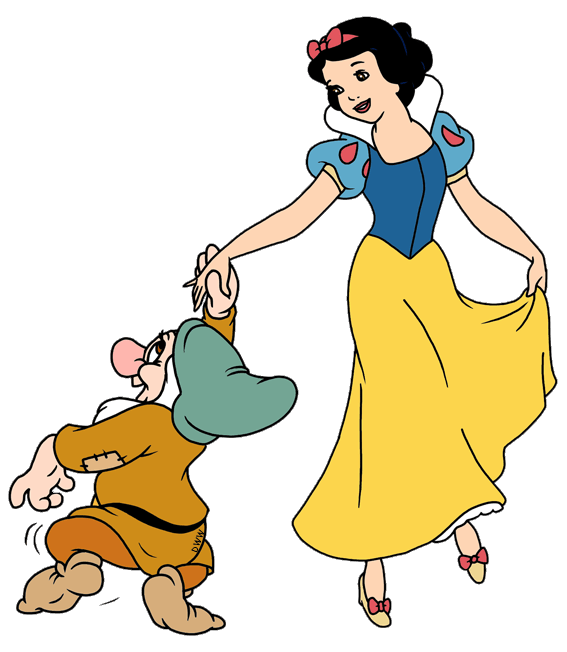567x652 Snow White With Dwarfs Clip Art Disney Clip Art Galore