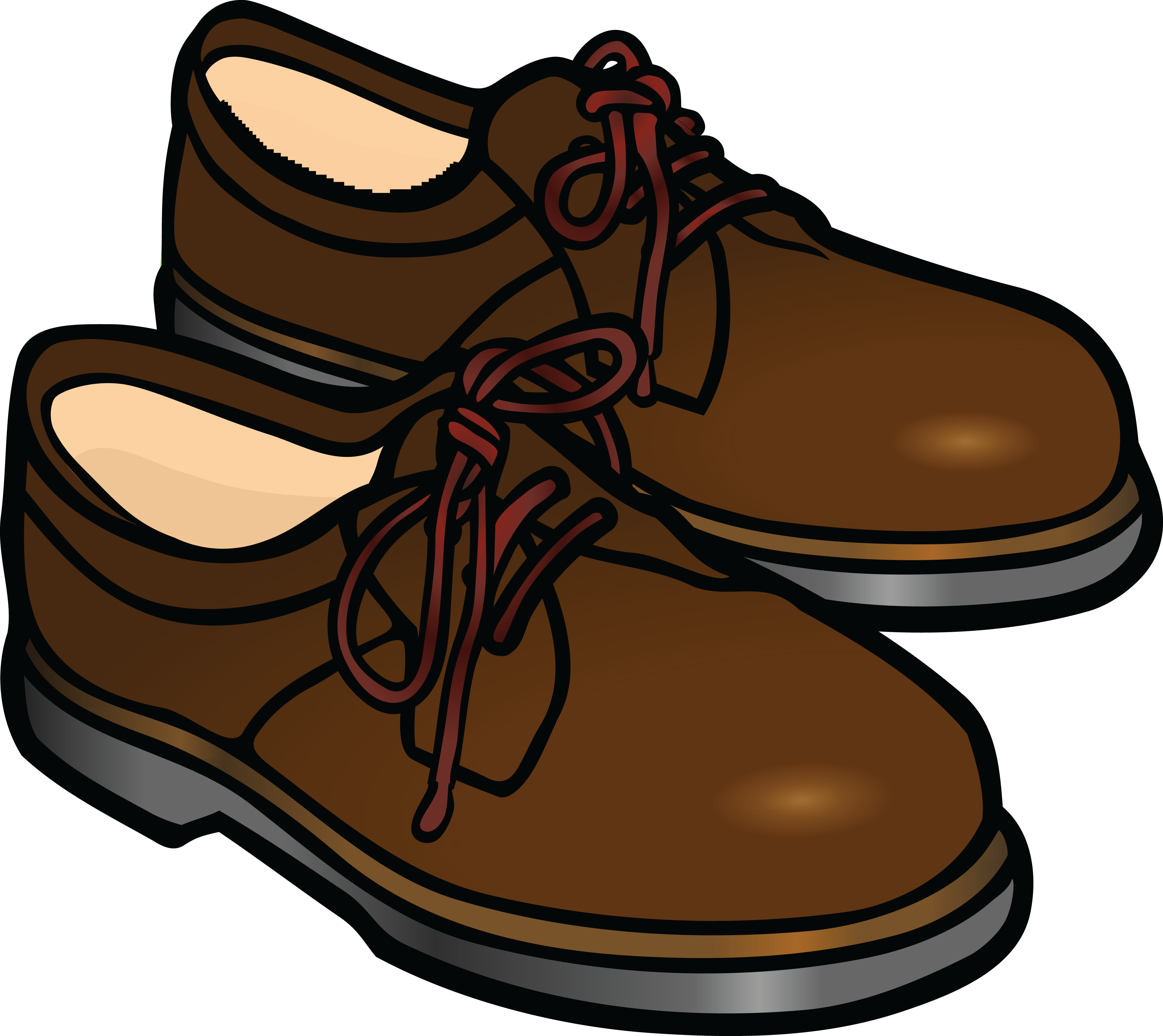 4000x3563 Free Clipart Of A Pair Of Mens Shoes