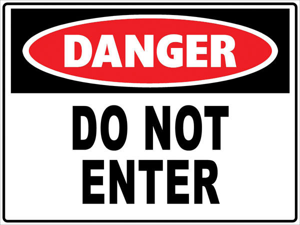 600x450 Danger Signs Clipart