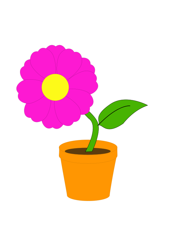 566x800 Free Clipart Flowerandpot Daniel Ste R Anonymous