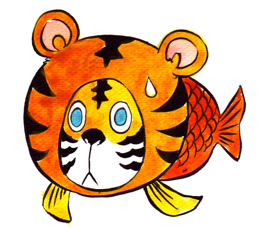 900x777 Tiger Fish Design Simple Drawing Of A With Clipart