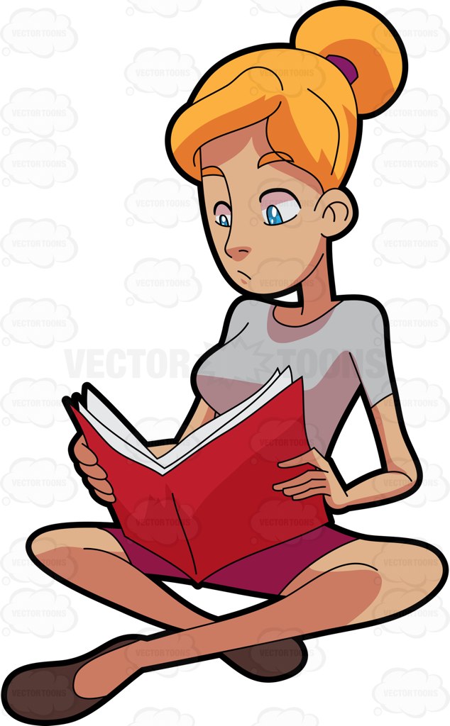 634x1024 Book Clipart She Reads