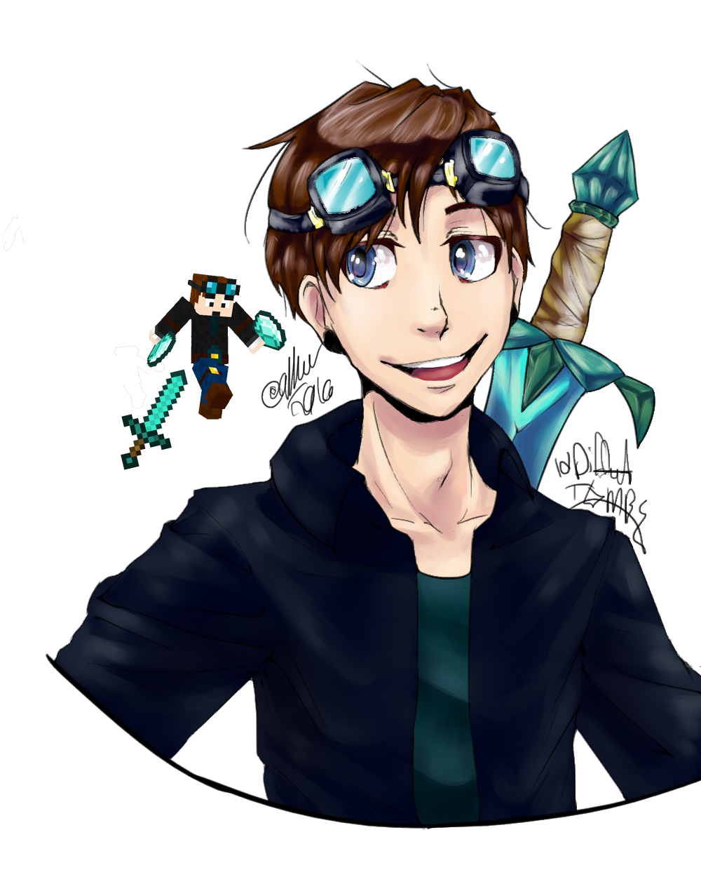 1000x1250 Collection Of Dantdm Drawing Anime High Quality, Free