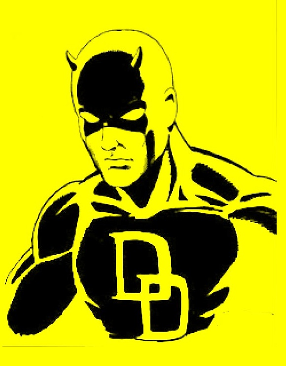 580x743 Daredevil Stencil By Warholstein