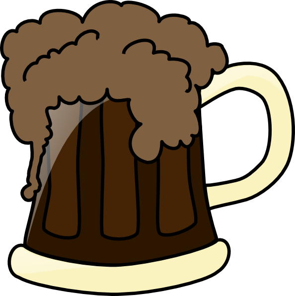 594x596 Dark Beer Clip Art