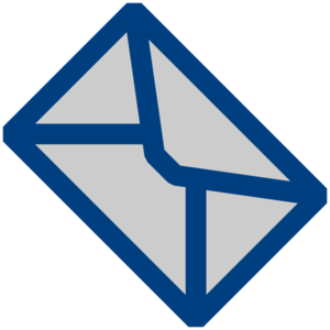 300x300 Dark Blue Message Png, Svg Clip Art For Web