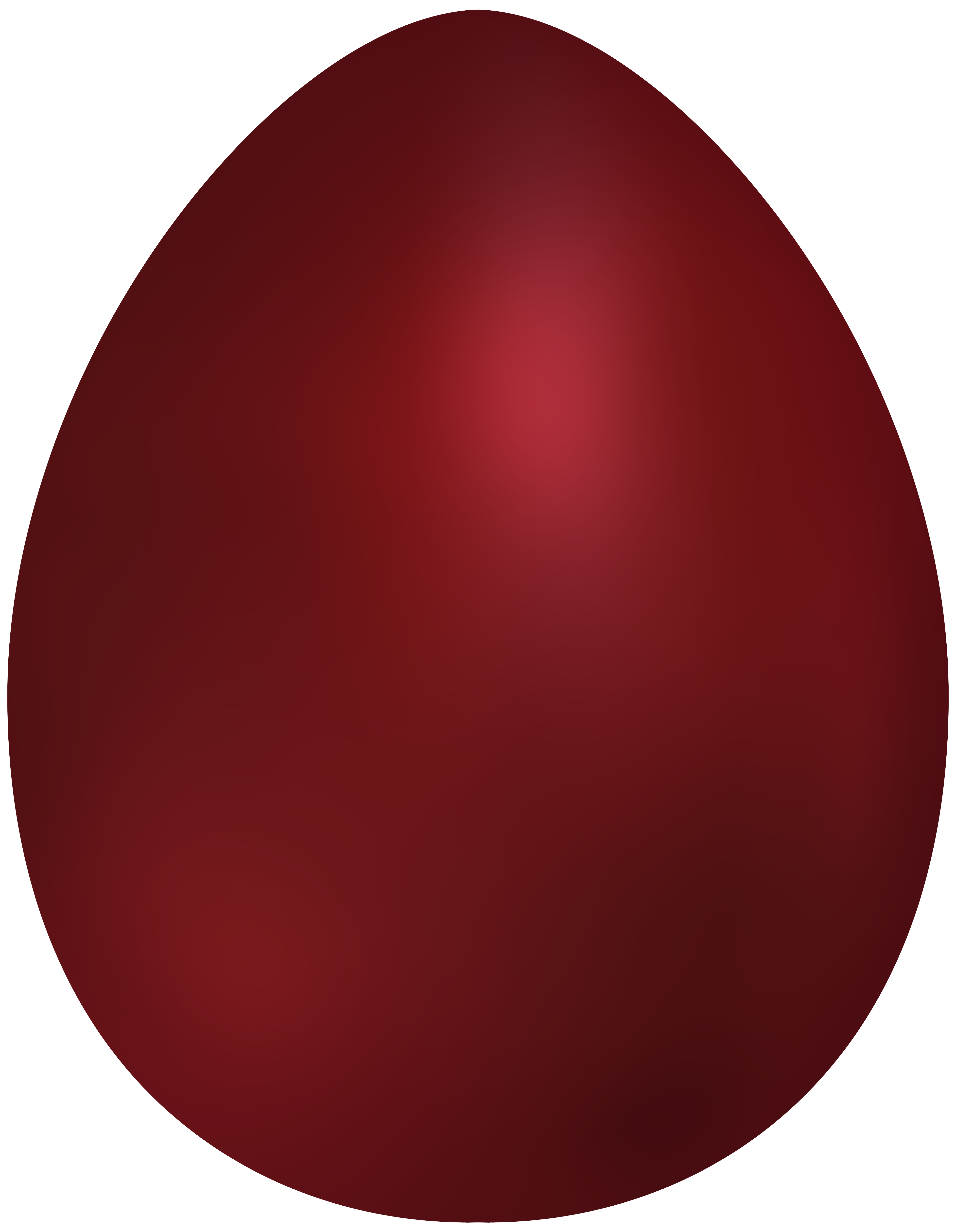 3879x5000 Dark Red Easter Egg Png Clip Art