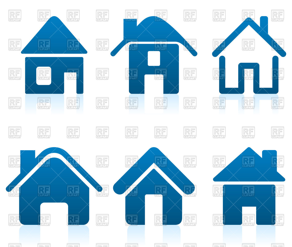 1200x1015 Dark Blue Icons Of Small Houses Royalty Free Vector Clip Art Image