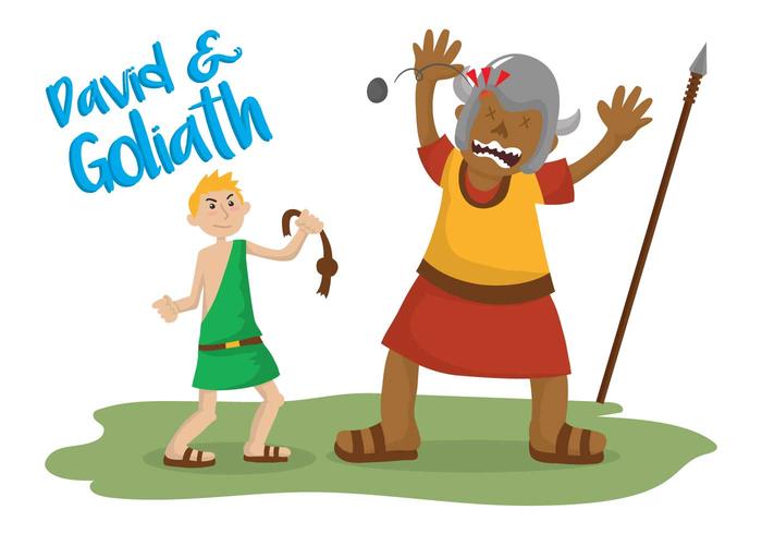 700x490 David And Goliath Vector Illustration
