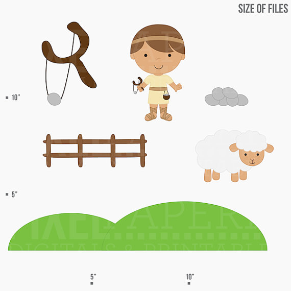 570x570 Christian Clipart Bible David Goliath Clip Art