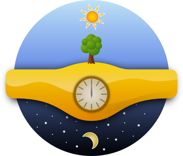600x510 Night And Day Clip Art