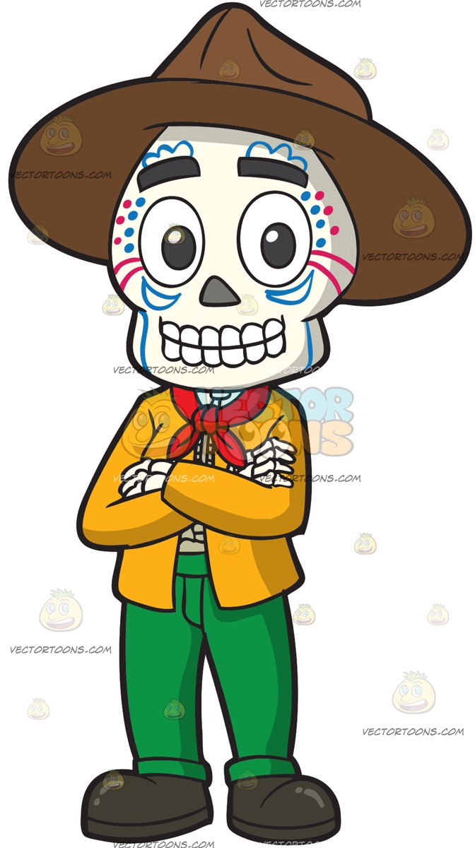 672x1200 Day Of The Dead Clipart