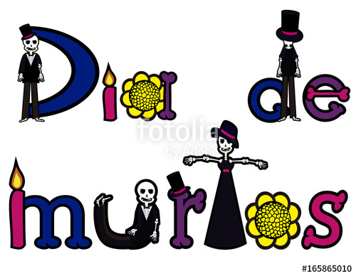 500x388 Day Of The Dead Letters 2 Stock Image And Royalty Free Vector