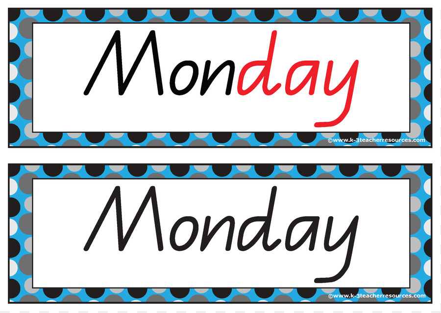 900x640 Names Of The Days Of The Week Clip Art