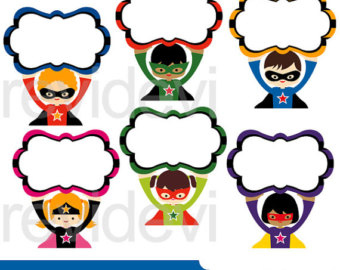 340x270 Superhero Clipart Sale Superhero Vs Villain Clip Art Bundle