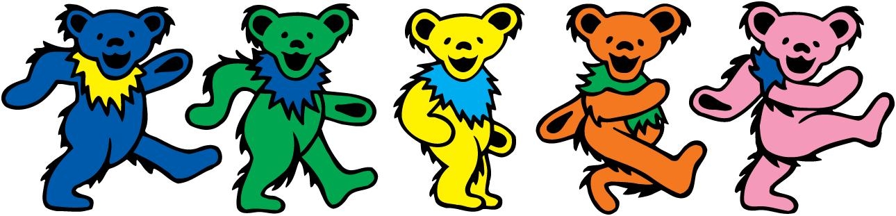 1290x311 Dancing Bears Grateful Dead Clip Art Clipart