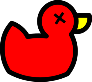 300x267 Red Dead Rubber Duck Clip Art